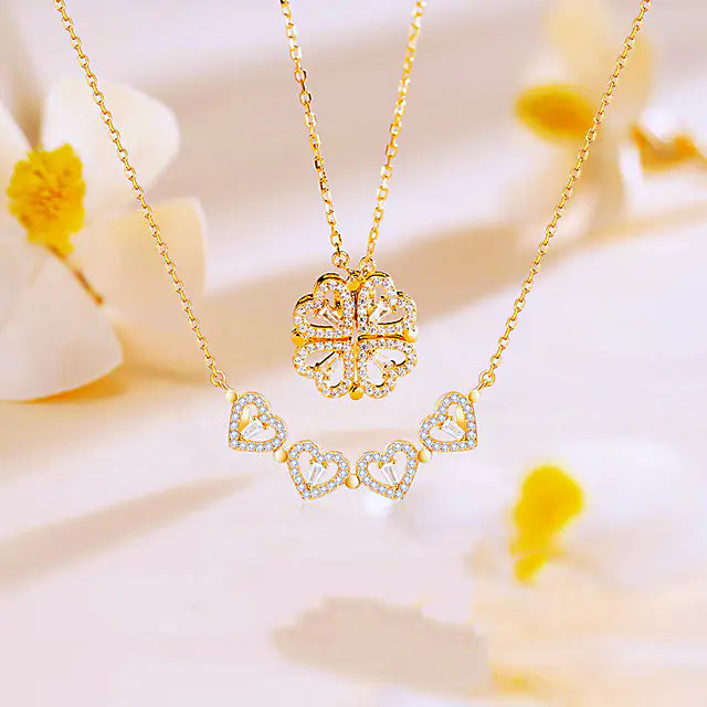 Elysium® Clover Heart Necklace