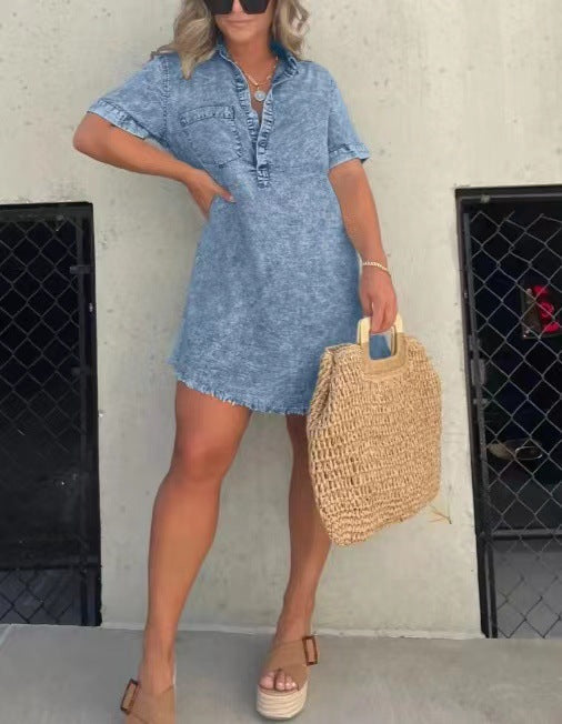 Elysium Denim Shirt Dress