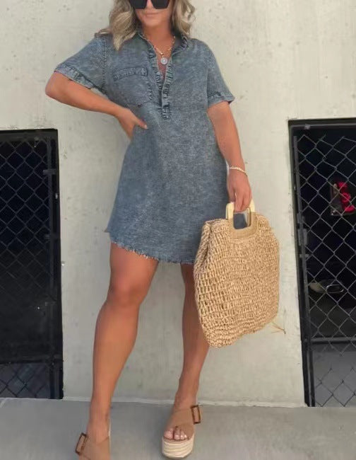 Elysium Denim Shirt Dress