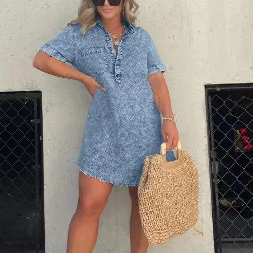 Elysium Denim Shirt Dress